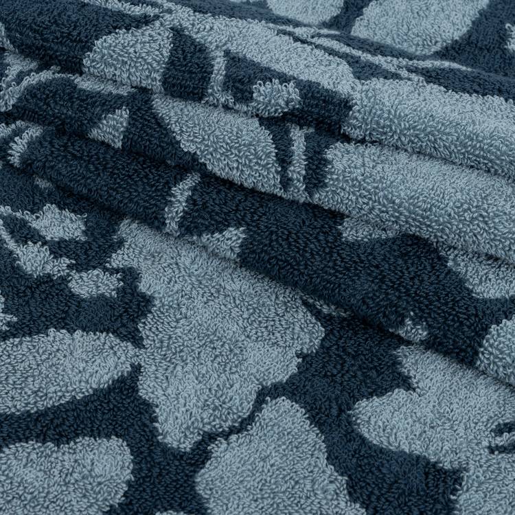 Habitat hand towels navy foliage 90x50cm - British product