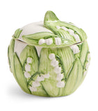 Les-Ottomans Lilly of the Valley sugar pot, UK version