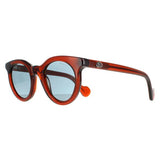 Moncler round acetate sunglasses Dark Brown Blue - British product