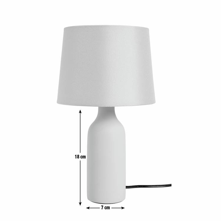 Argos Home sage green ceramic table lamp with fabric shade, imported from the UK