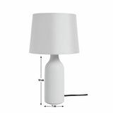 Argos Home sage green ceramic table lamp with fabric shade, imported from the UK