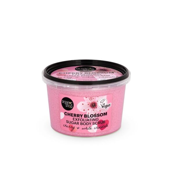 Organic Shop Cherry Blossom Sugar Body Scrub 250ml