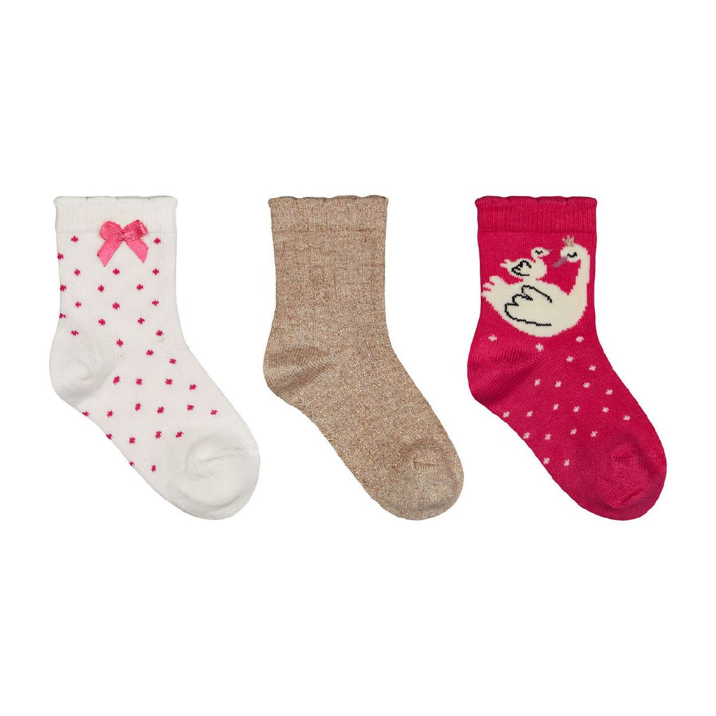 Pink Swan Socks - 3 Pack