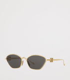 LOEWE hexagonal sunglasses gold-tone metal frame (British brand)