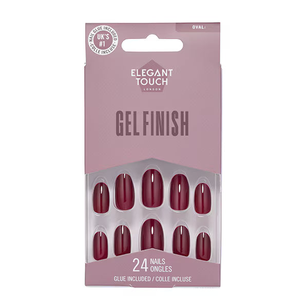 Elegant Touch false nails Black Cherry - British product