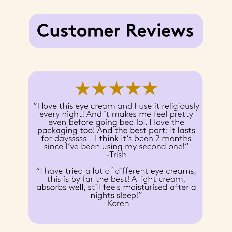 Delhicious eye cream for dark circles (British brand)