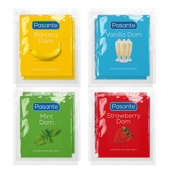 Pasante oral dams assorted 8 pack 25x15cm - British product