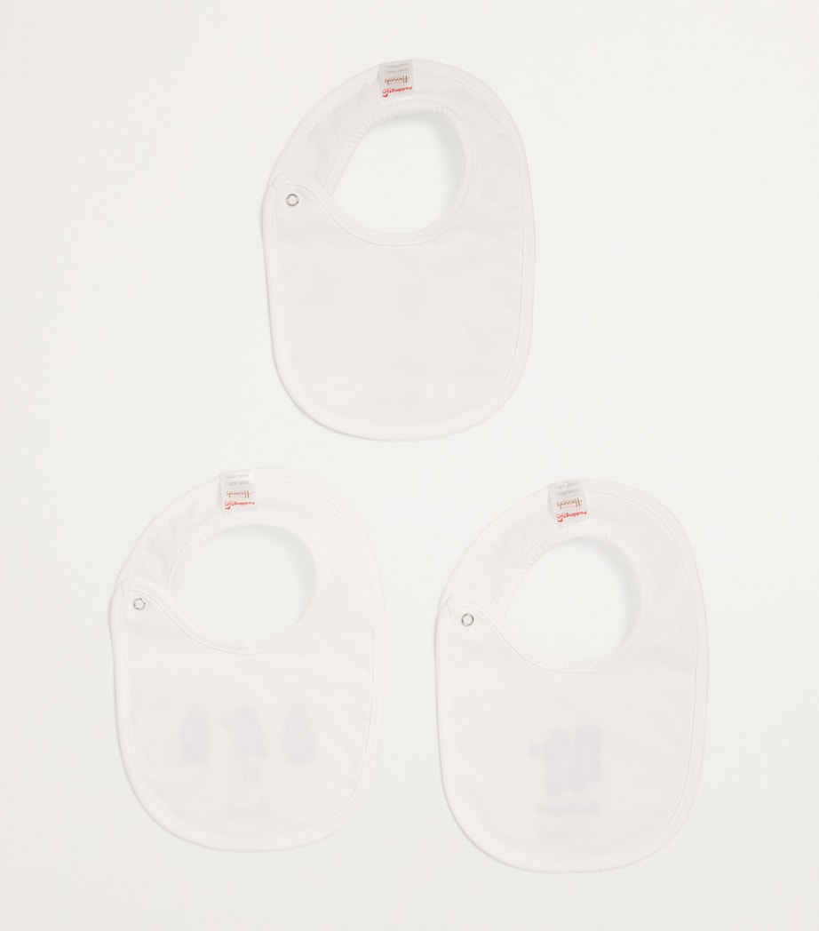 Harrods embroidered Paddington baby bibs set of 3, imported from the UK
