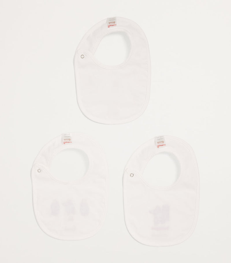 Harrods embroidered Paddington baby bibs set of 3, imported from the UK