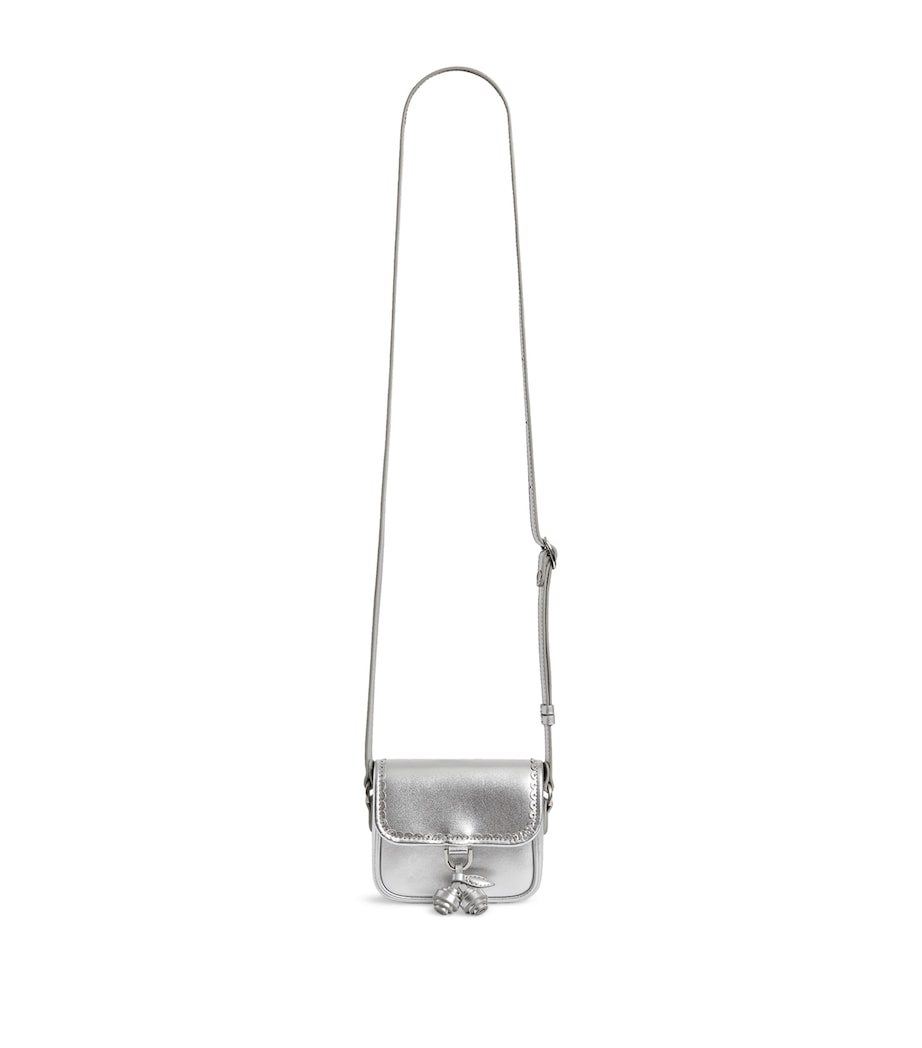 Bonpoint metallic leather Lani shoulder bag H10.5xW13cm - British product