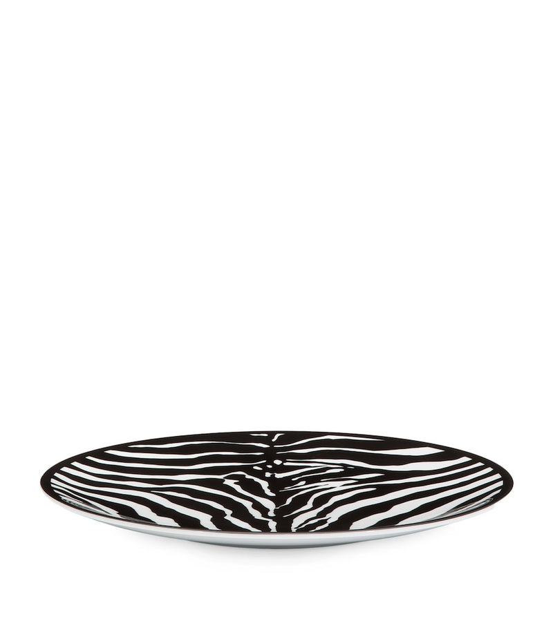 Dolce&Gabbana Casa porcelain zebra charger plate 31cm - British product