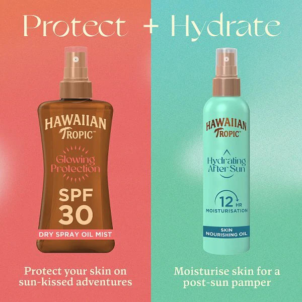 Hawaiian Tropic Dry Protective Oil Spray SPF30 200ml, UK version