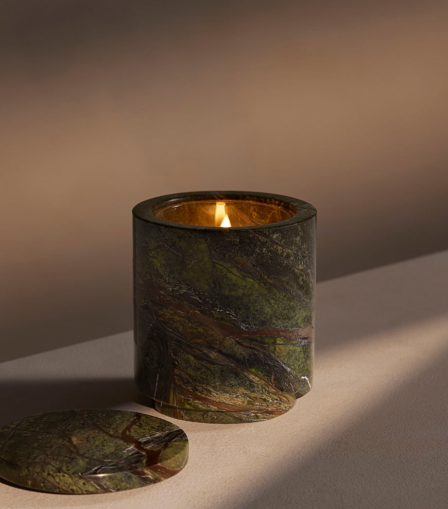 Soho Home Marble Vessel Leather & Oud Candle 250g (British brand)