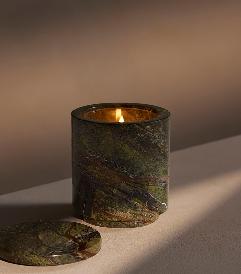 Soho Home Marble Vessel Leather & Oud Candle 250g (British brand)