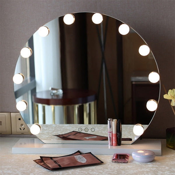 Livingandhome Hollywood lighted makeup mirror 50cm wide, UK version