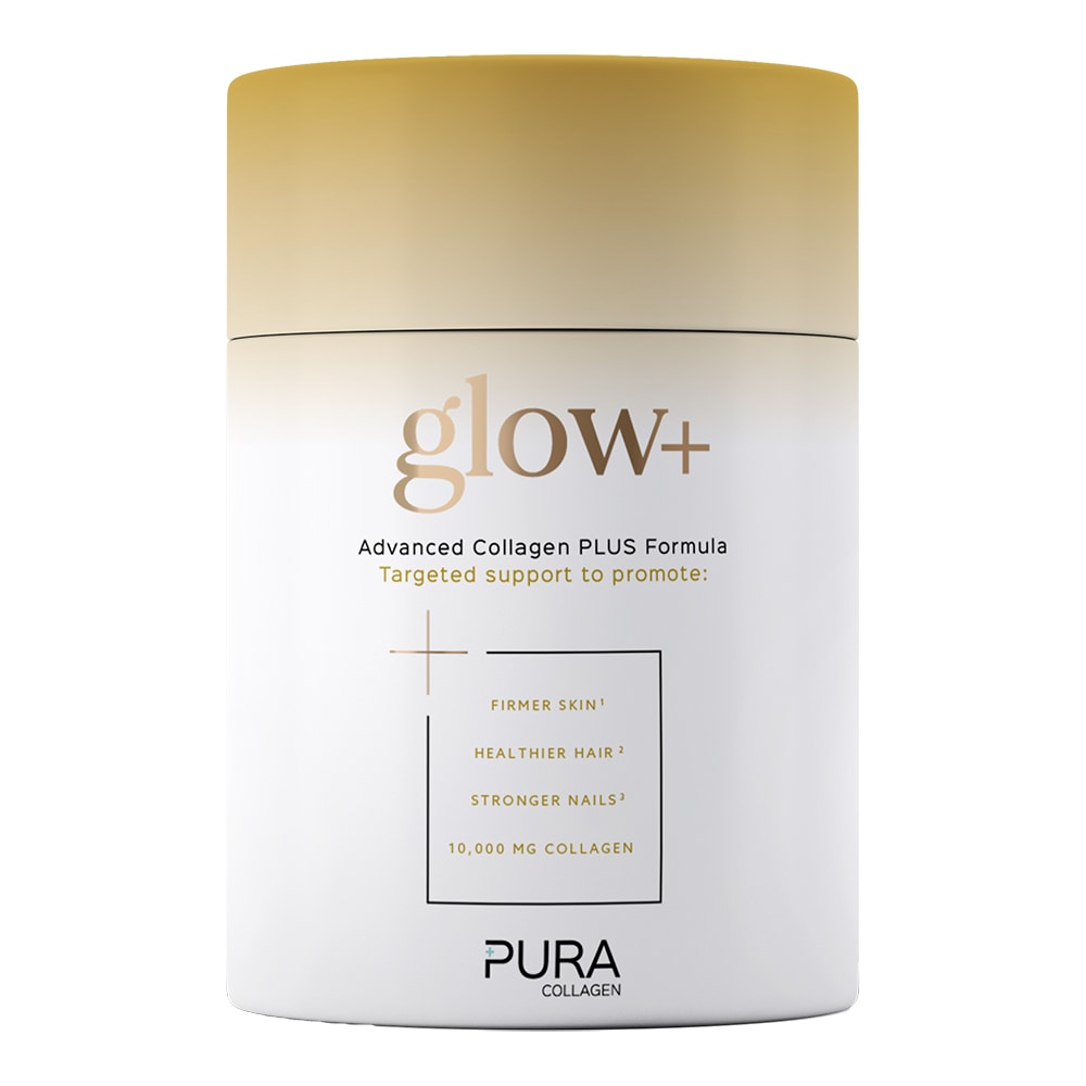 Pura Collagen glow+ Advanced Collagen PLUS Formula 284g Food Supplement Holland&Barrett   