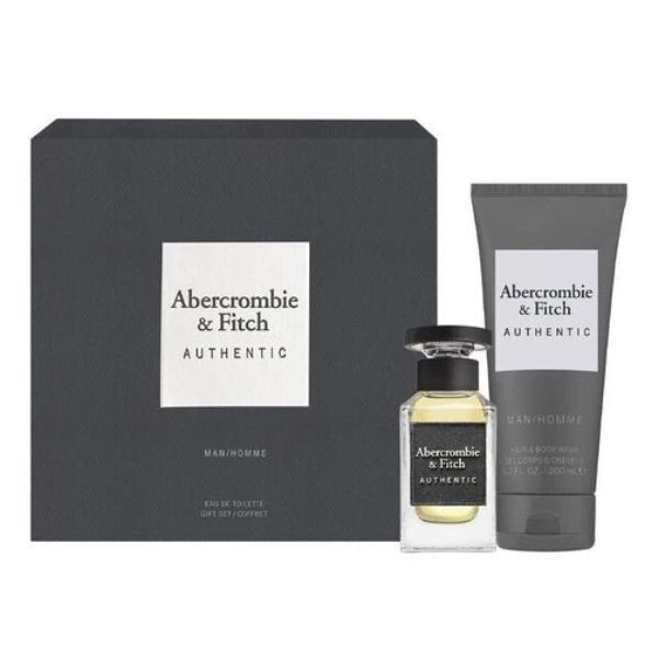 A&F Authentic Man gift set EDT body wash - British product