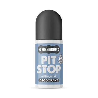 Holland & Barrett Scrubbingtons Pit Stop Roll On Deodorant for Adults Cotton Fresh 75ml- Buy online at McGrocer
