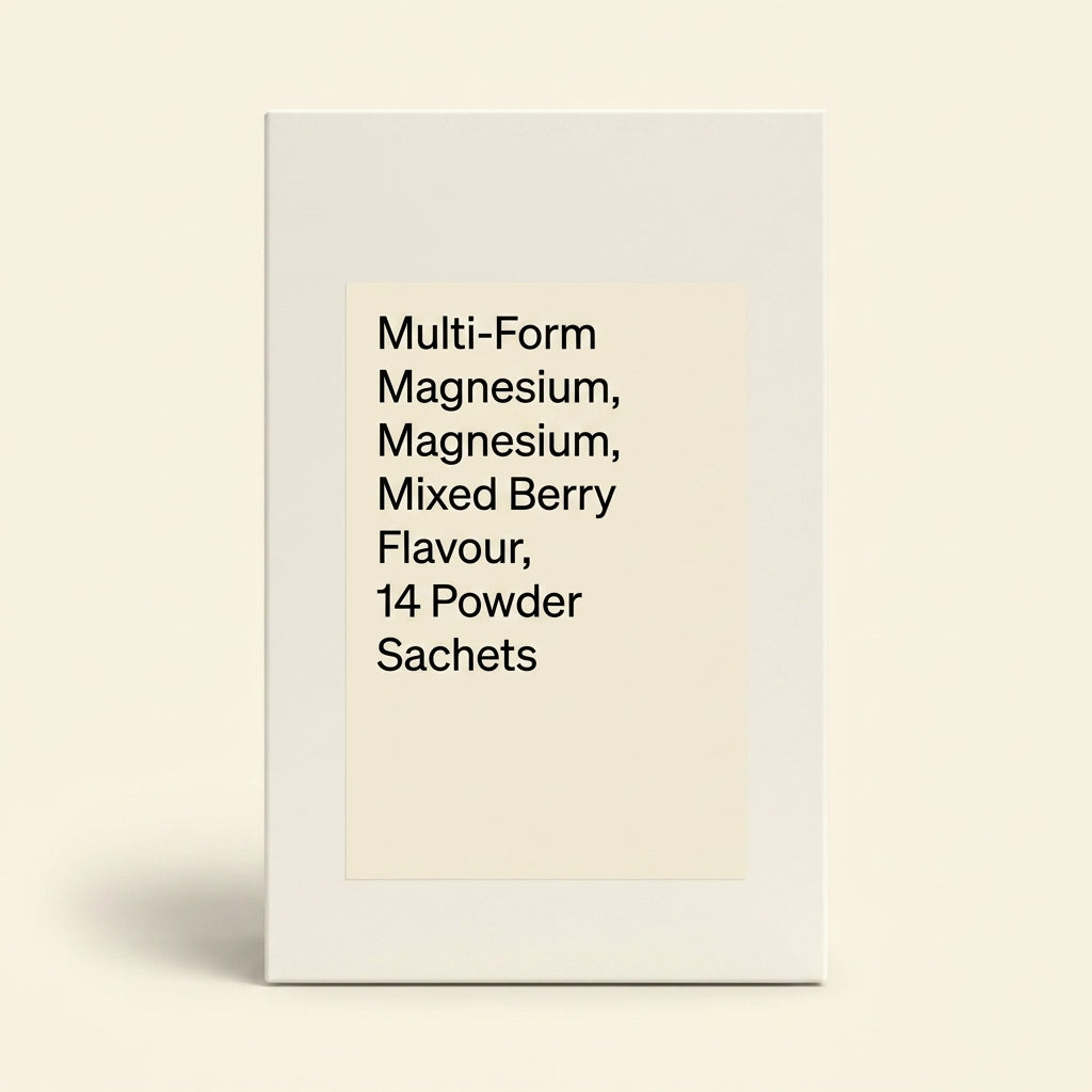 Holland & Barrett magnesium supplement mixed berry 14 sachets, imported from the UK