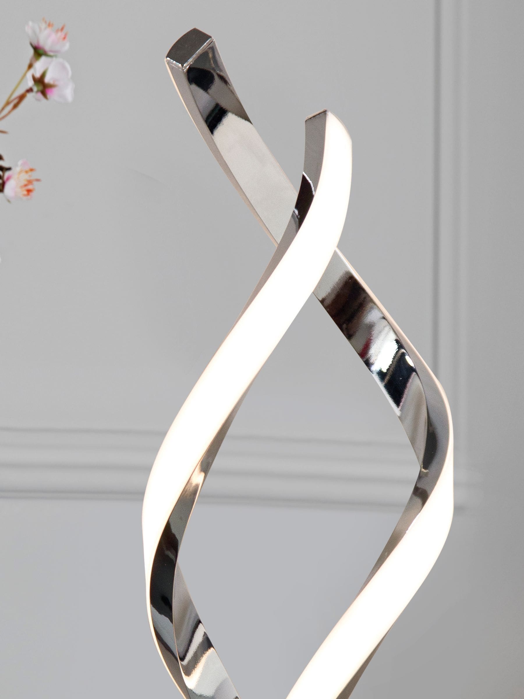 Chrome Callie LED table lamp - British product