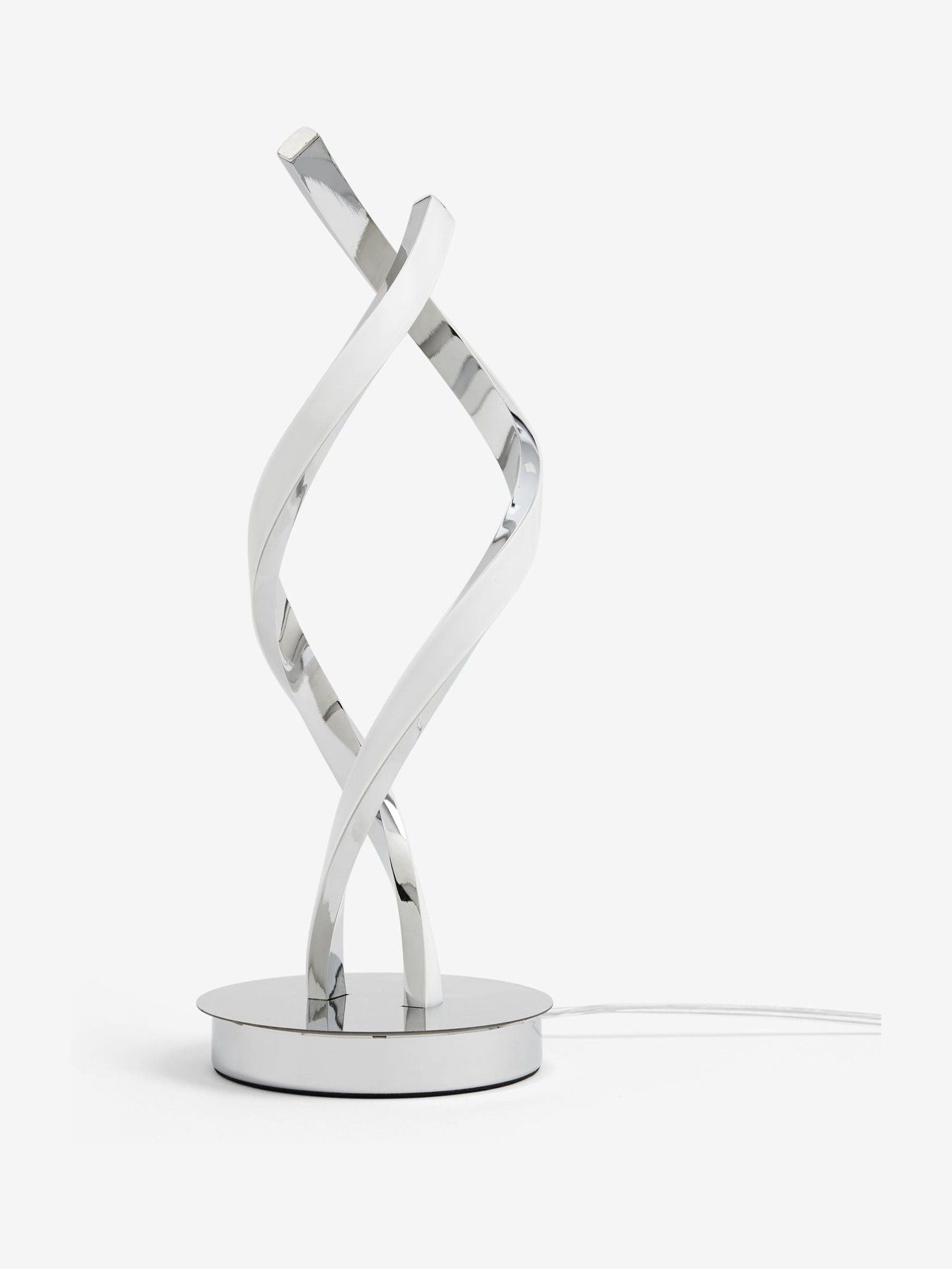Chrome Callie LED table lamp - British product