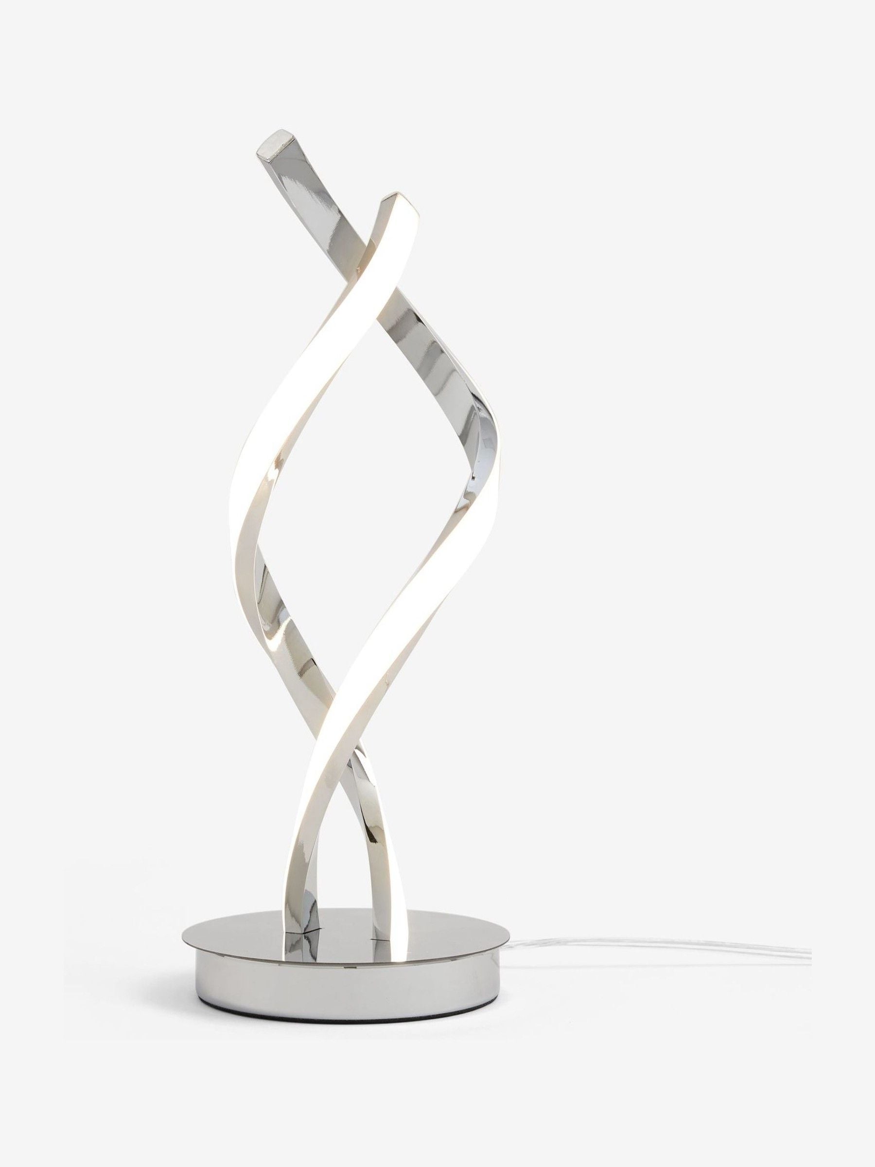 Chrome Callie LED table lamp - British product