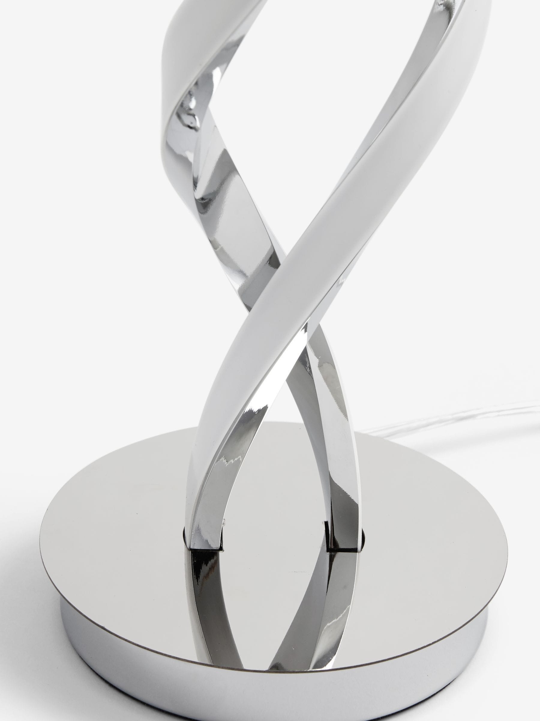 Chrome Callie LED table lamp - British product