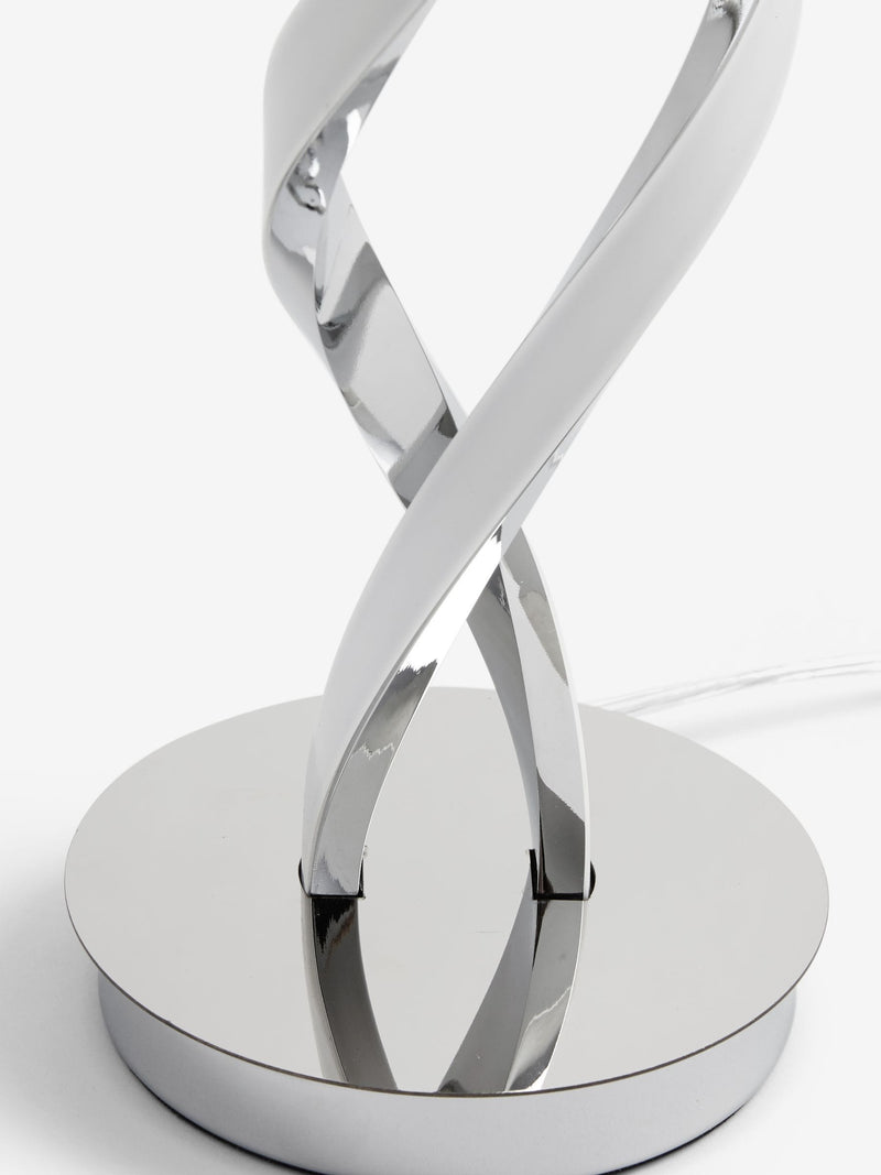 Chrome Callie LED table lamp - British product