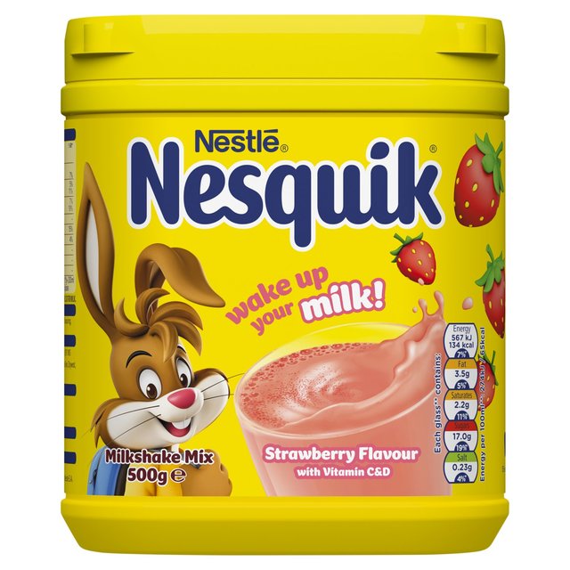 Nesquik Strawberry Milkshake Tub   500g GOODS M&S   