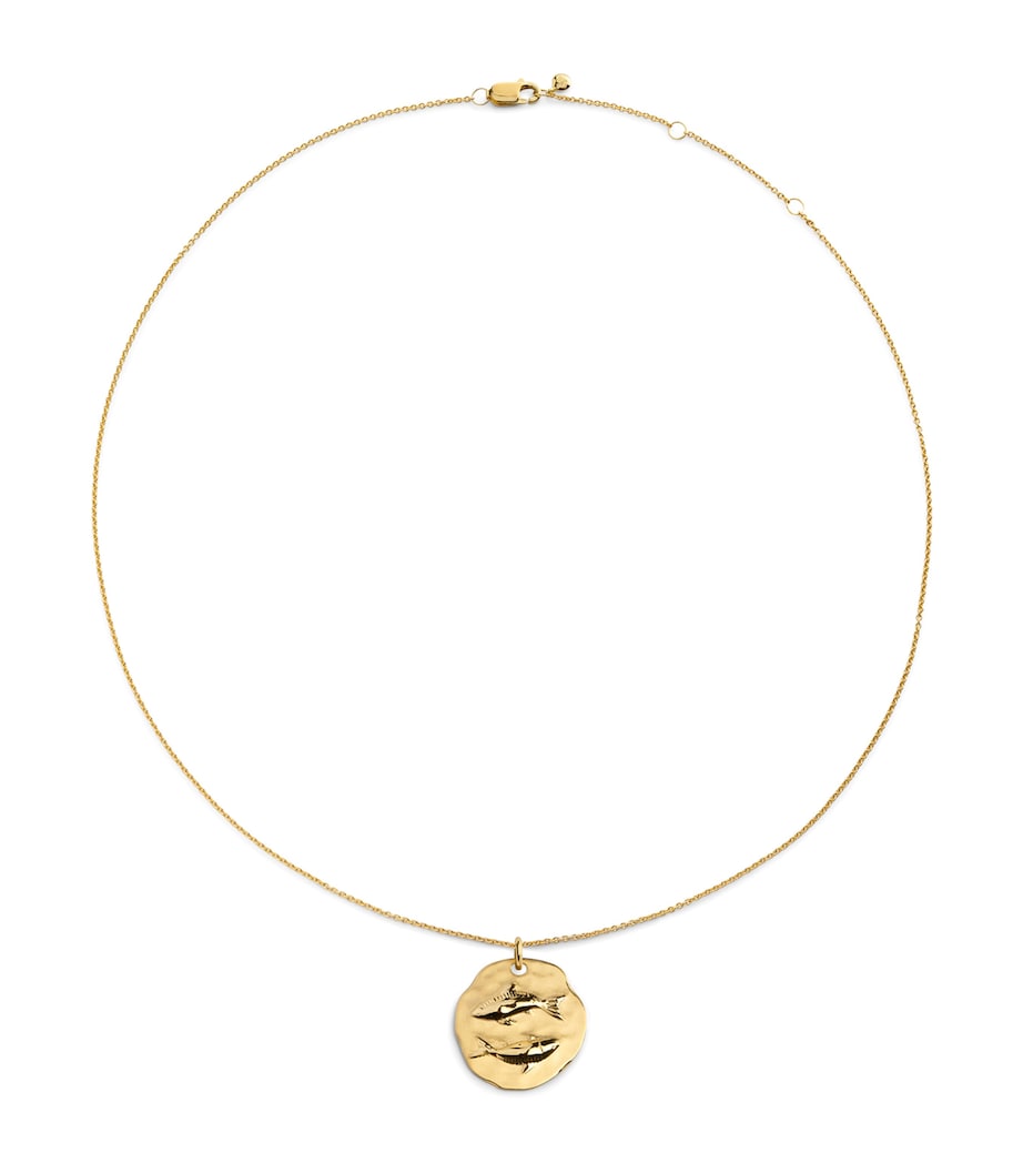 Monica Vinader Gold Vermeil Pisces Necklace, UK version
