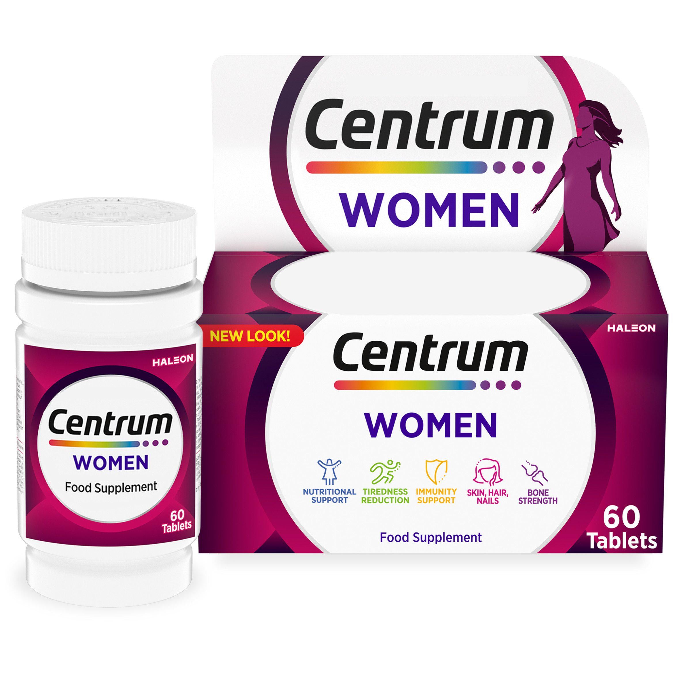 Centrum Women Multivitamins & Vitamin Tablets x60 GOODS Sainsburys   