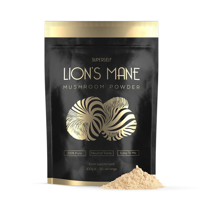 SuperSelf Lion's Mane Mushroom Powder 100g (British brand)