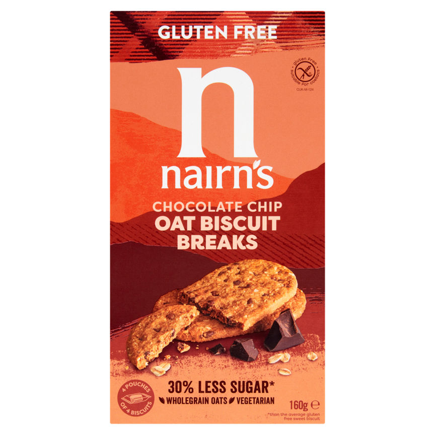 Nairn's Gluten Free Biscuit Breaks Chocolate Chip GOODS ASDA   