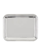 Greggio silver-plated Georgian rectangular tray 34cm x 26cm, UK version