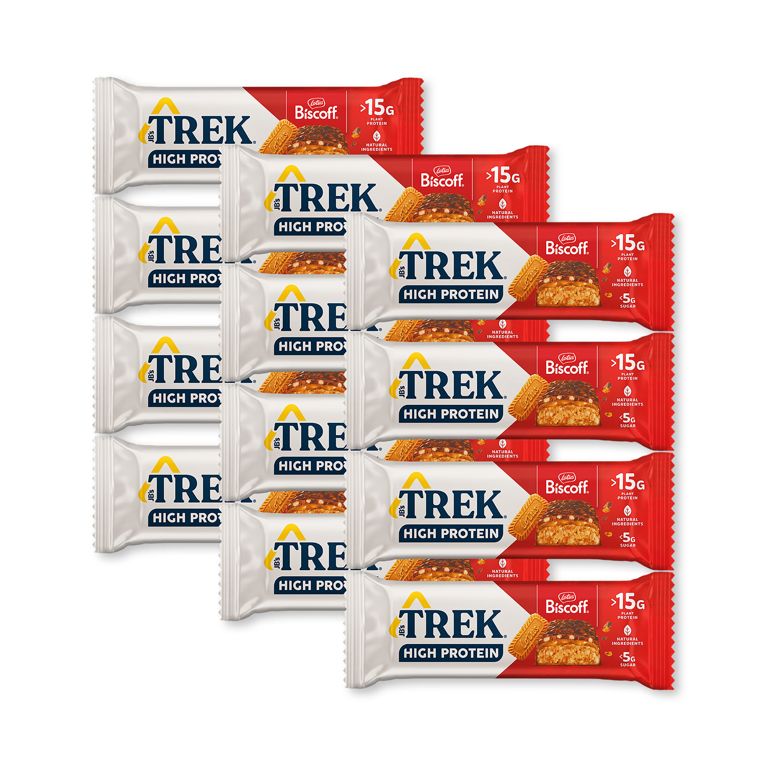 TREK Biscoff protein bar multipack 12x55g, UK version