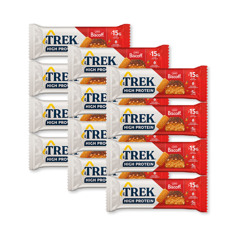 TREK Biscoff protein bar multipack 12x55g, UK version