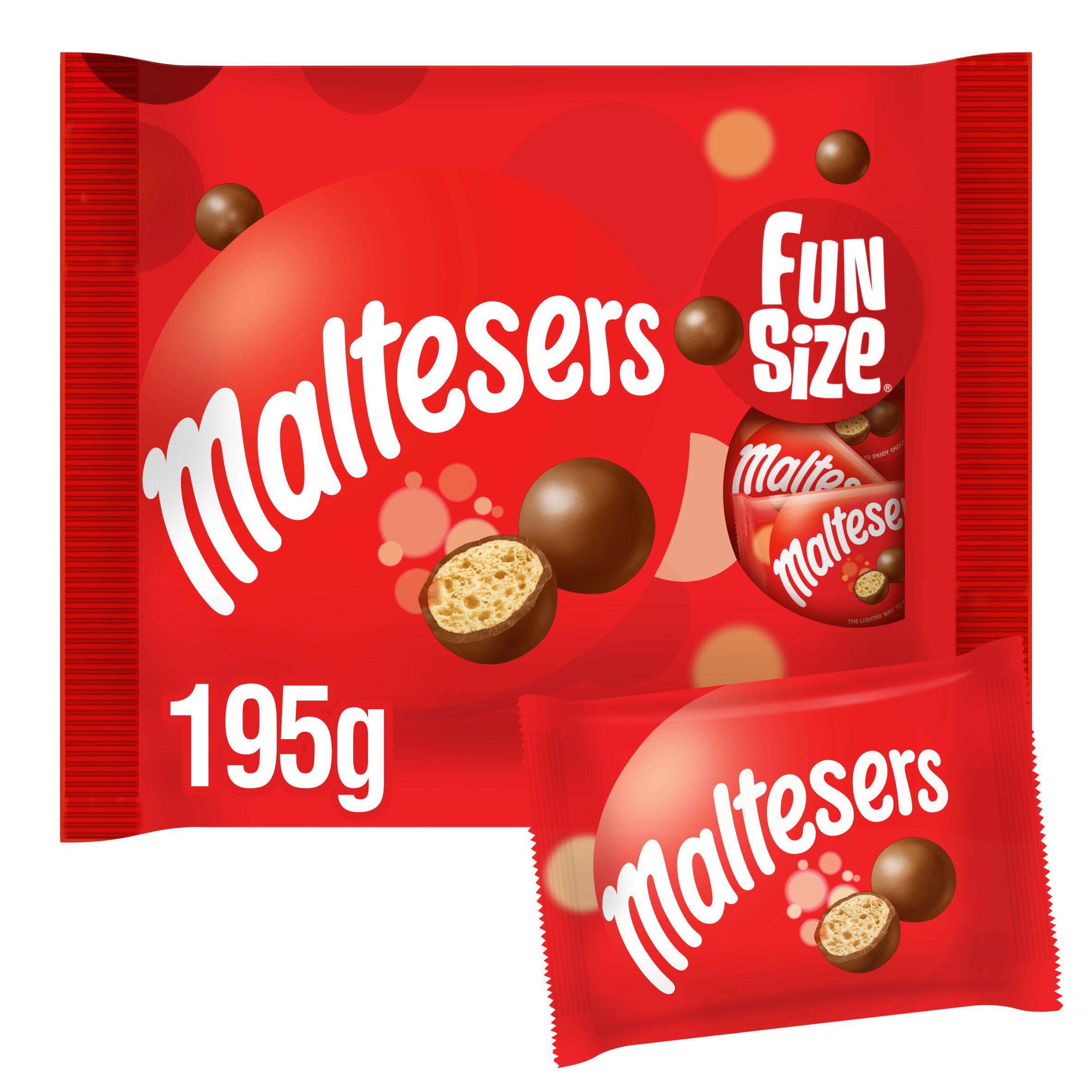 Maltesers Milk Chocolate & Honeycomb Funsize Snack Bags Fairtrade 214.5g GOODS Sainsburys   