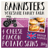 Bannisters Farm 4 Cheese & Bacon Baked Potato Skins   260g GOODS M&S   