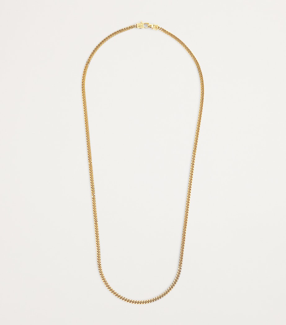 Tom Wood gold-plated curb chain necklace, imported from the UK