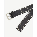 Zadig & Voltaire Starlight studded leather belt 2.5cm, UK version