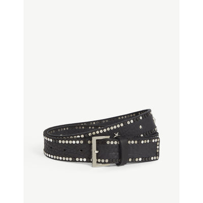 selfridges Zadig & Voltaire Starlight Studded Leather Belt- Buy online at McGrocer