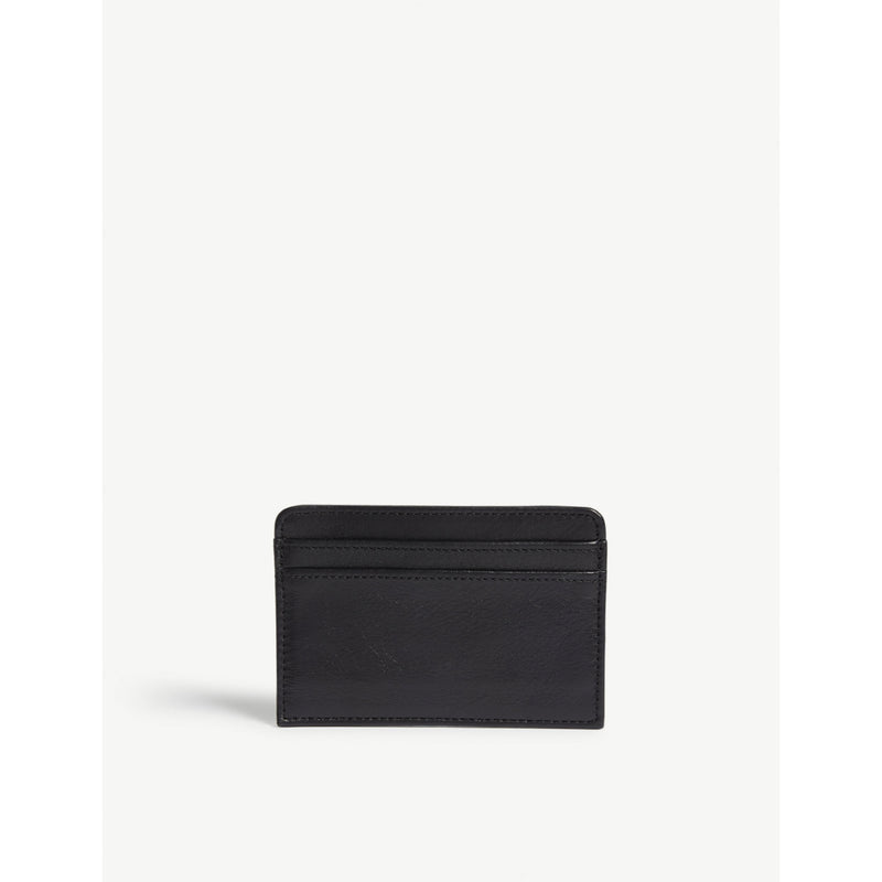 Zadig & Voltaire logo-embossed leather card holder, imported from the UK