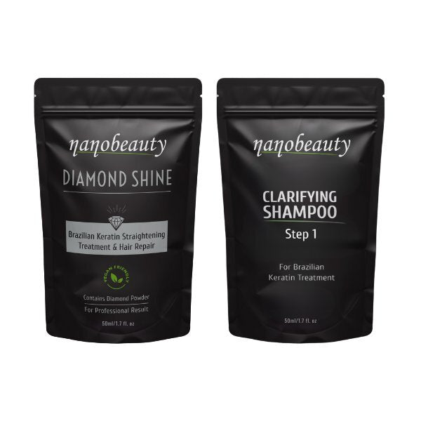 Nanobeauty Diamond Shine keratin treatment kit 50ml+50ml, imported from the UK