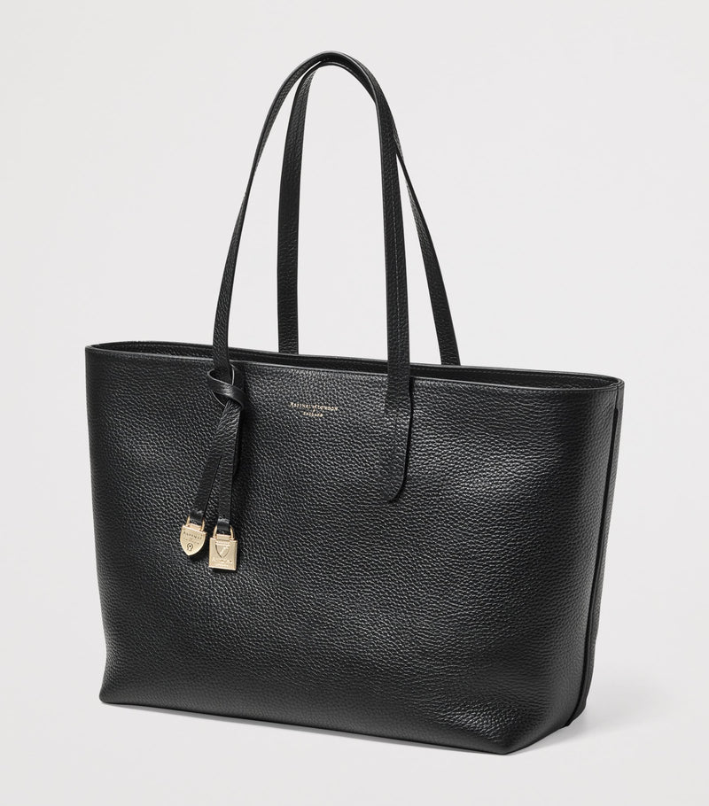 Aspinal of London East West tote bag leather - British product