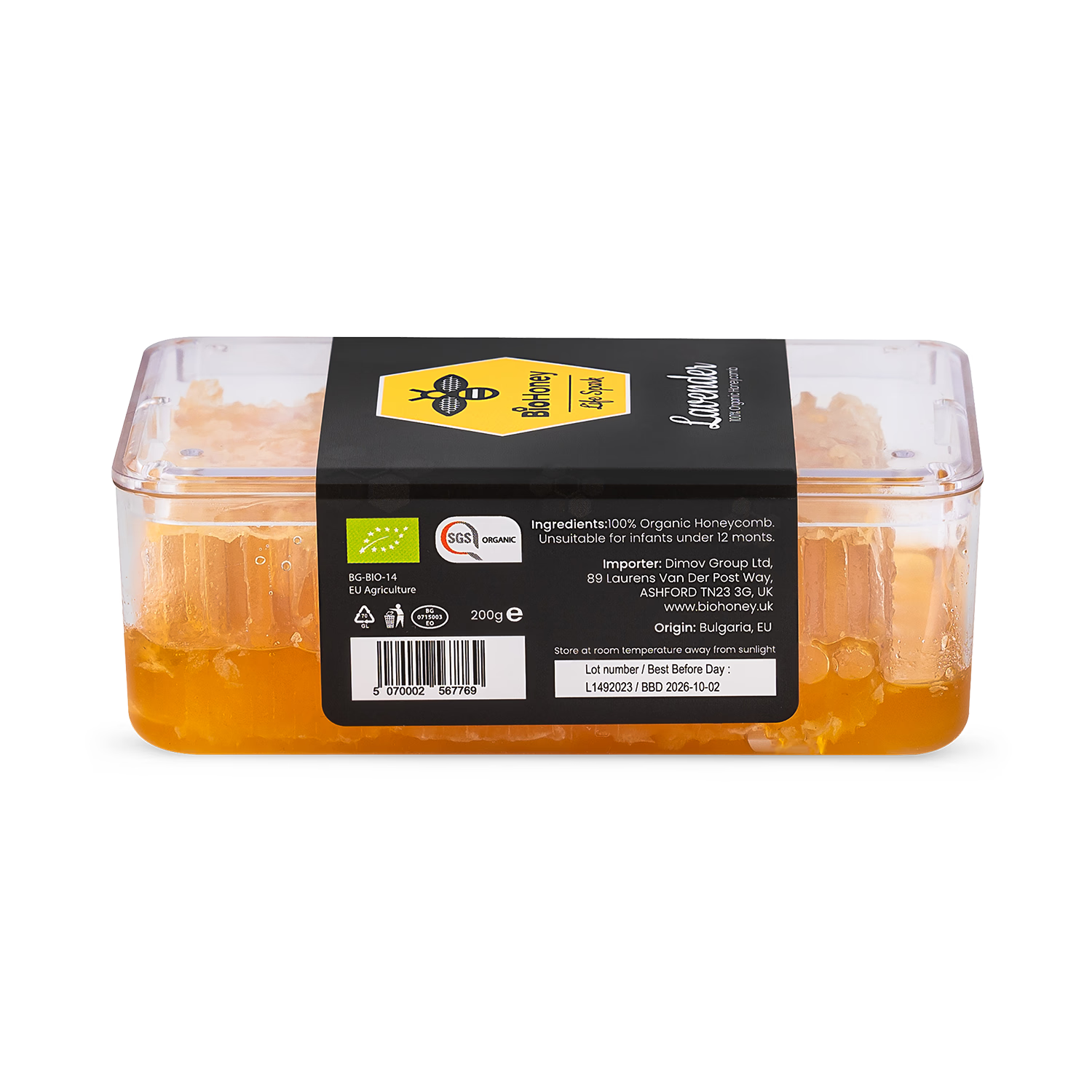 BioHoney lavender honey 200g - British product