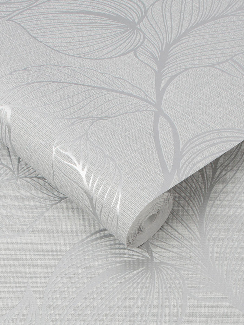 Art For The Home White Boutique Royal Palm wallpaper 10m (British brand)