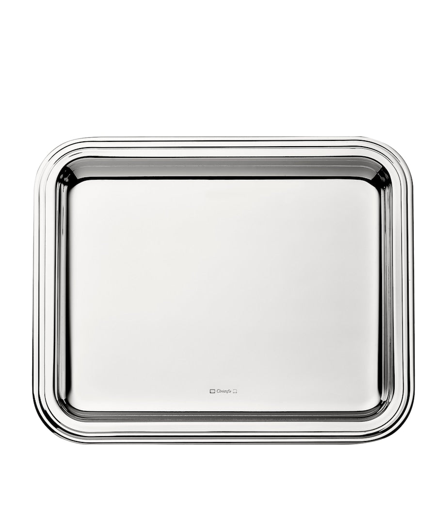 Christofle Albi silver-plated tray 20cm x 16cm - British product