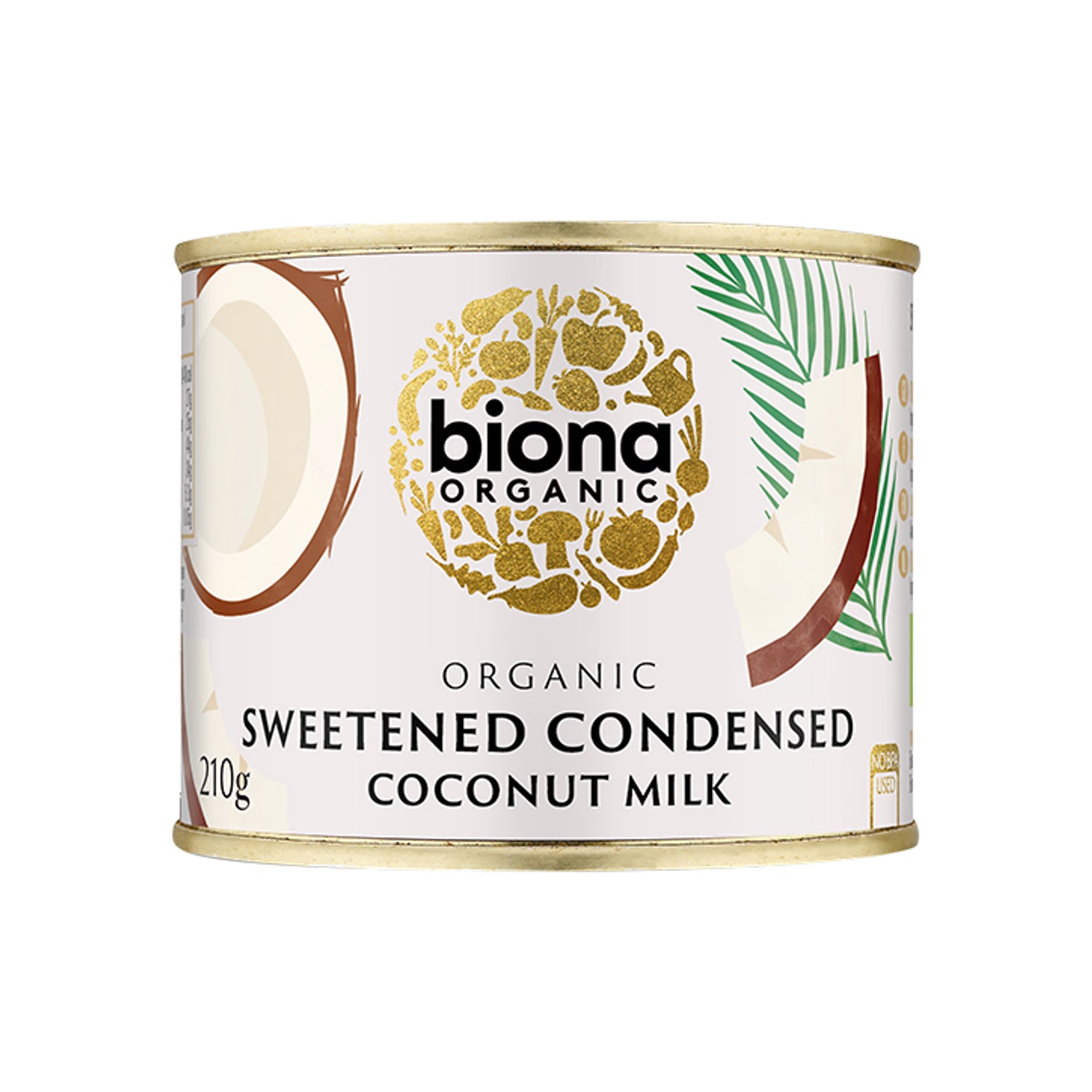 Biona sweetened condensed coconut milk 210g - British product
