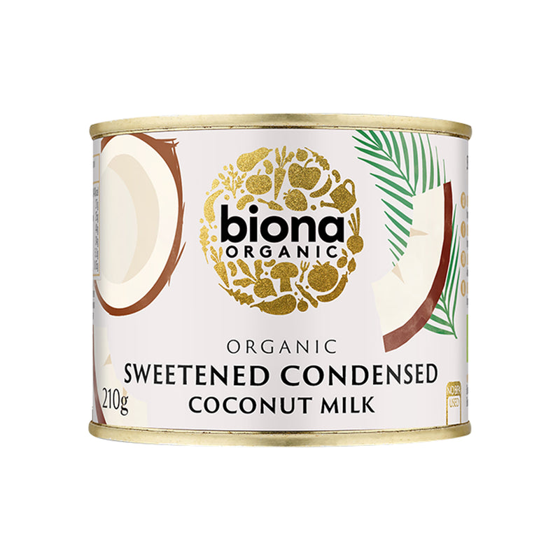 Biona sweetened condensed coconut milk 210g - British product