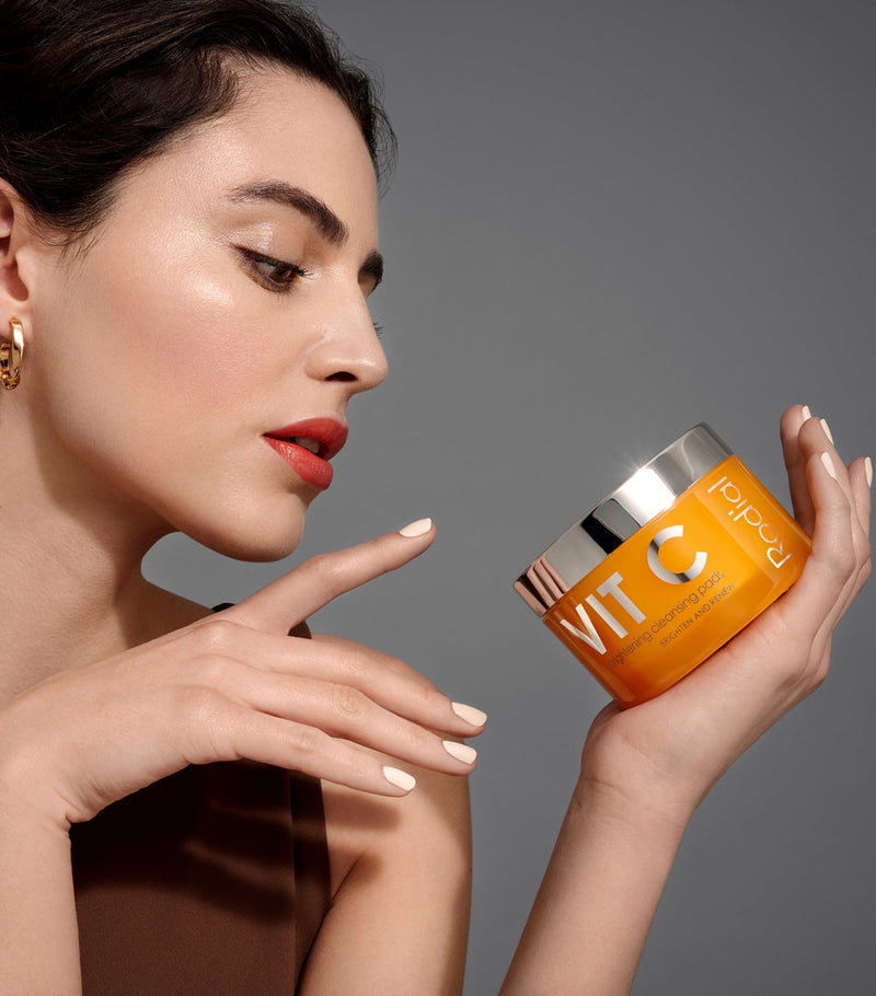 Rodial Vit C Brightening Cleansing Pads, imported from the UK